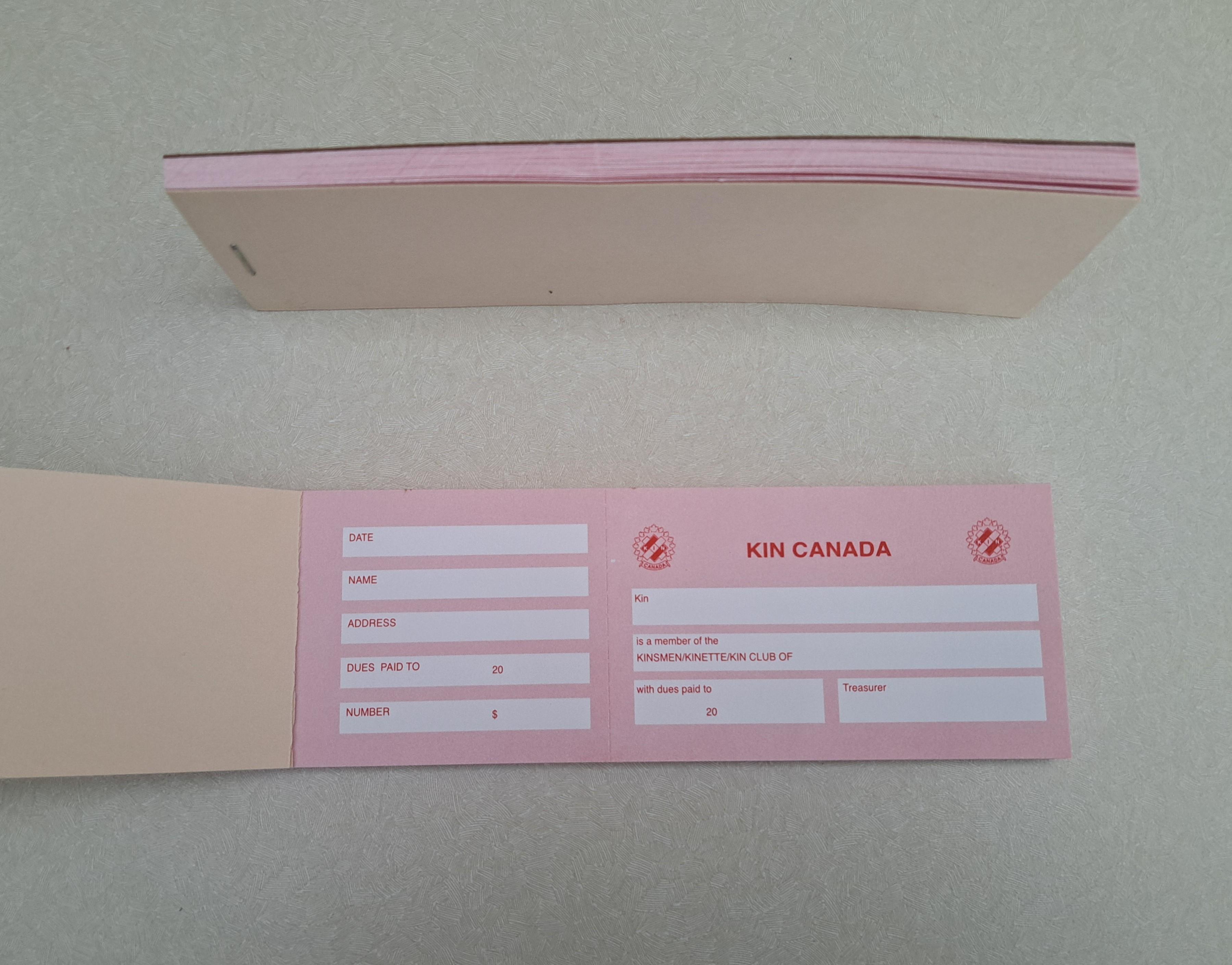 Membership Receipt Book (25)