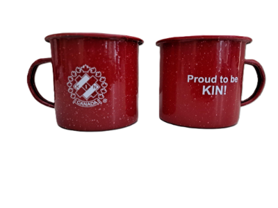 Red Enamel KIN Canada Mug