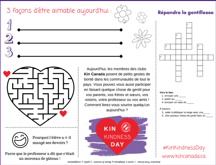 Fiche d'activité KINdness